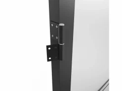 Best Vente-unique Puerta reversible de aluminio y vidrio esmerilado - Alt. 204 x L73 cm - - MASERU Negro
