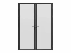 Outlet Puerta reversible de doble hoja - vidrio esmerilado - 2 x Al 204 x An 93 cm - LOXTON Puerta Con Marco
