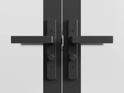 Outlet Puerta reversible de doble hoja - vidrio esmerilado - 2 x Al 204 x An 93 cm - LOXTON Puerta Con Marco