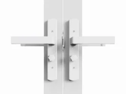 Vente-unique Puerta reversible de doble hoja - vidrio templado - - 2 x Al 204 x An 73 cm - LOXTON