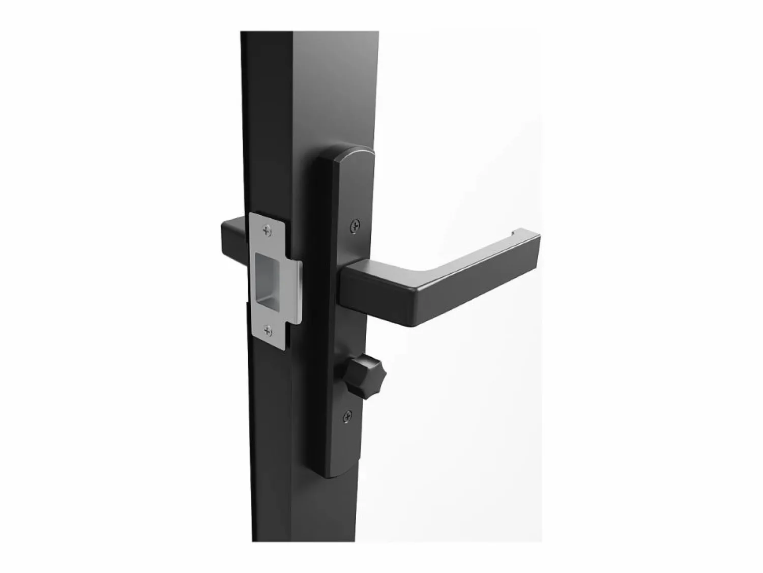Vente-unique Puerta reversible de doble hoja - vidrio esmerilado - 2 x Al 204 x An 83 cm - LOXTON