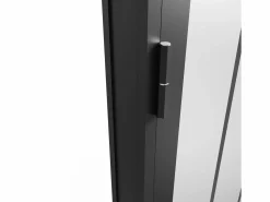 Clearance Puerta taller de aluminio, MDF y vidrio translúcido - Alt. 204 x An. 73 cm - ERMELO Puerta Con Marco