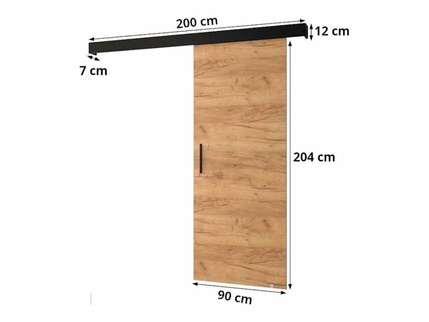 Clearance Abiks Möbel Puertas correderas Salwador Y 90x204 cm ( / / Dorado) Blanco