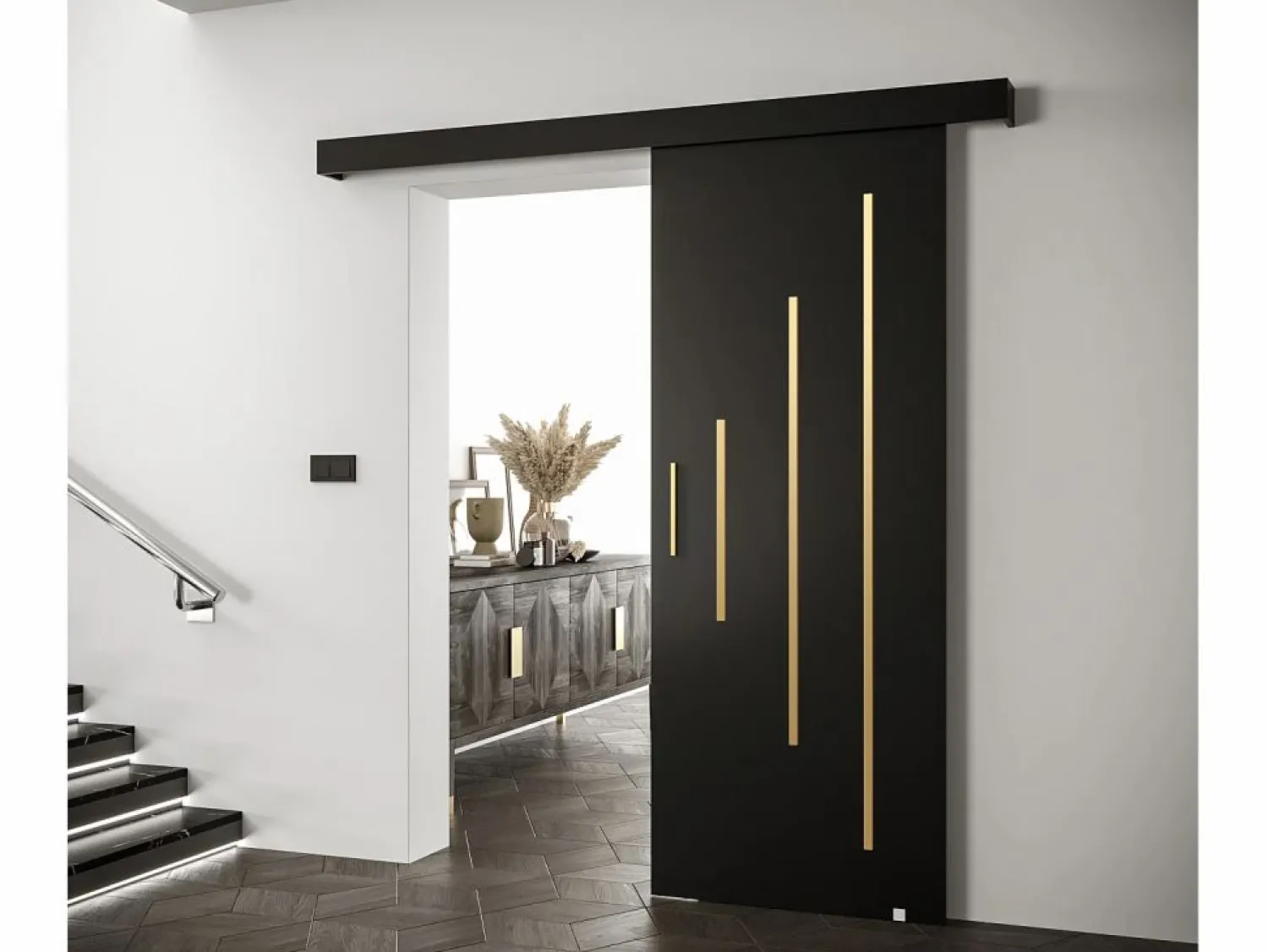 Sale Puertas correderas Salwador Y 70x204 cm ( / / Dorado) Puerta Corredera