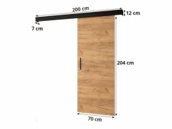 Sale Puertas correderas Salwador Y 70x204 cm ( / / Dorado) Puerta Corredera