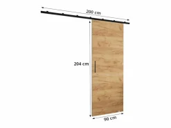 Outlet Puertas correderas Zonda II 90x204 cm (Cachemira) Puerta Corredera