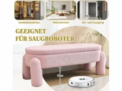 Clearance Puf banco de cama con arcón de almacenamiento en terciopelo, estilo contemporáneo y multifuncional para dormitorio y salón Banco Y Pie De Cama|Banco Y Pie De Cama