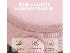 Clearance Puf banco de cama con arcón de almacenamiento en terciopelo, estilo contemporáneo y multifuncional para dormitorio y salón Banco Y Pie De Cama|Banco Y Pie De Cama