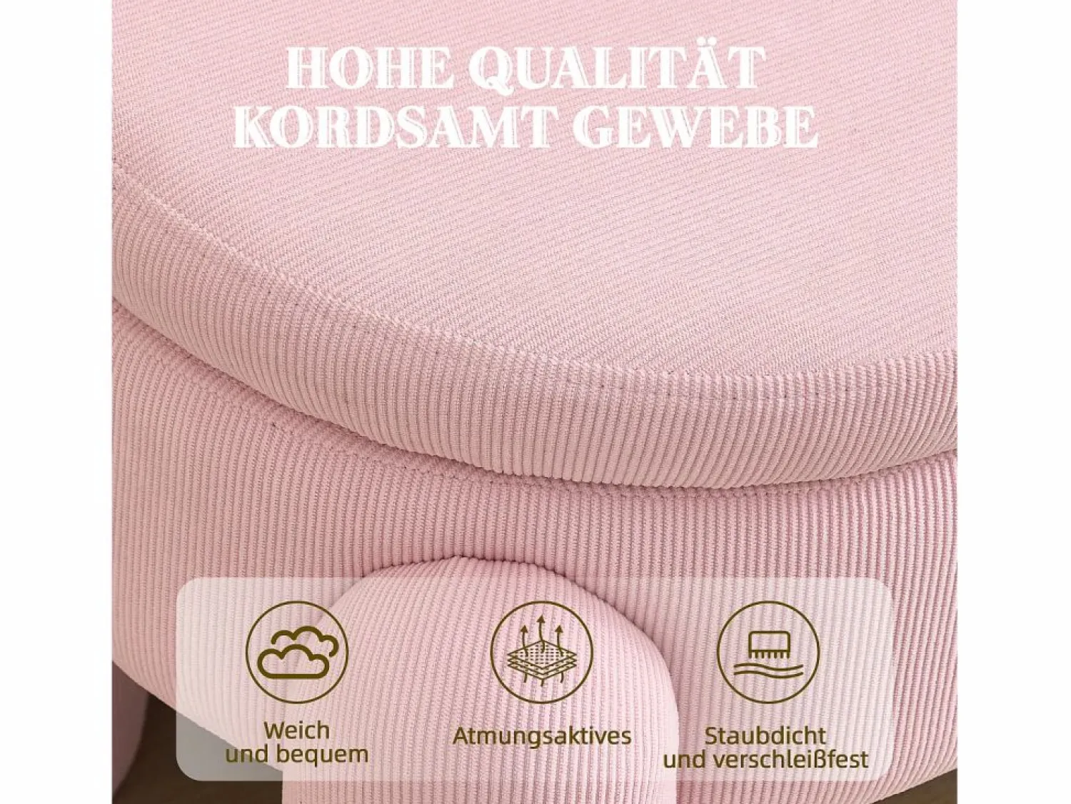 Clearance Puf banco de cama con arcón de almacenamiento en terciopelo, estilo contemporáneo y multifuncional para dormitorio y salón Banco Y Pie De Cama|Banco Y Pie De Cama