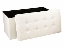 Sale Puf Plegable Doble Lysandre Contemporáneo Terciopelo Tapa 76x38 cm Baúl Y Arcón|Accesorios De Almacenaje