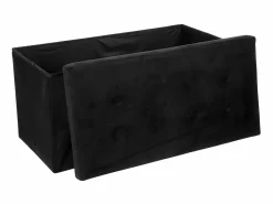 Clearance Puf Plegable Doble Lysandre Salón/Comedor, 76x38 cm Baúl Y Arcón