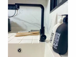 New Essebagno Pure II mezclador para fregadero Negro