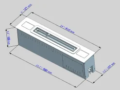 Quemador automático de bioetanol integrado Slim 70 Smart APP