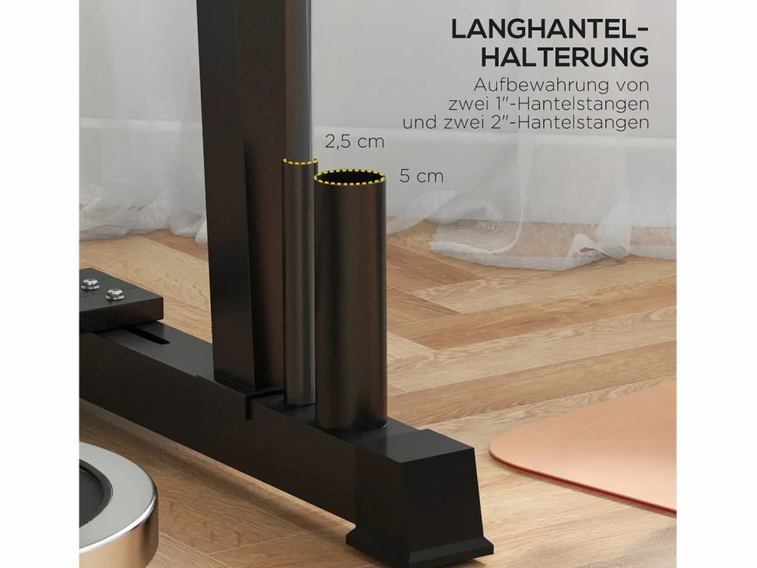 Online Rack para mancuernas de 3 niveles, capacidad de 200 kg, acero, (131 x 75 x 80 cm) Aparato De Musculación