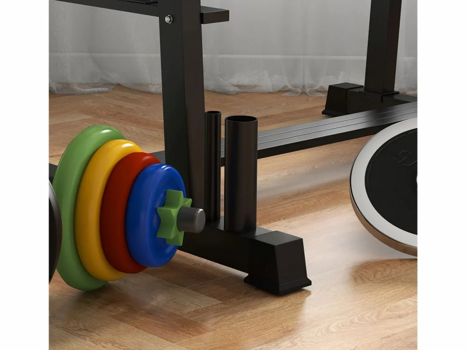 Online Rack para mancuernas de 3 niveles, capacidad de 200 kg, acero, (131 x 75 x 80 cm) Aparato De Musculación