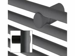 Hot Radiador de diseño eléctrico Electric antracita con elemento calefactor cromado 1200W Toallero Eléctrico