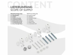 LuxeBath Radiador de Diseño Iron EM 500x1600 mm Conexión Central Inferior con Embellecedor