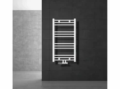 Sale LuxeBath Radiador de diseño no eléctrico Sahara, 500 x 800 mm, color , conexión central Blanco