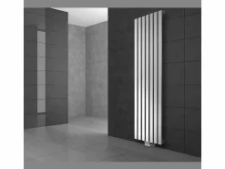 LuxeBath Radiador de diseño vertical Stella 480 x 1800 mm conexión central + embellecedor