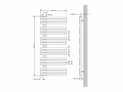 Hot Radiador toallero de baño 60x140 cm calefactor mate estufa diseño panel Toallero Eléctrico