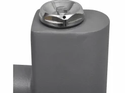 New vidaxl Radiador toallero de baño curvo 480x480 mm Gris