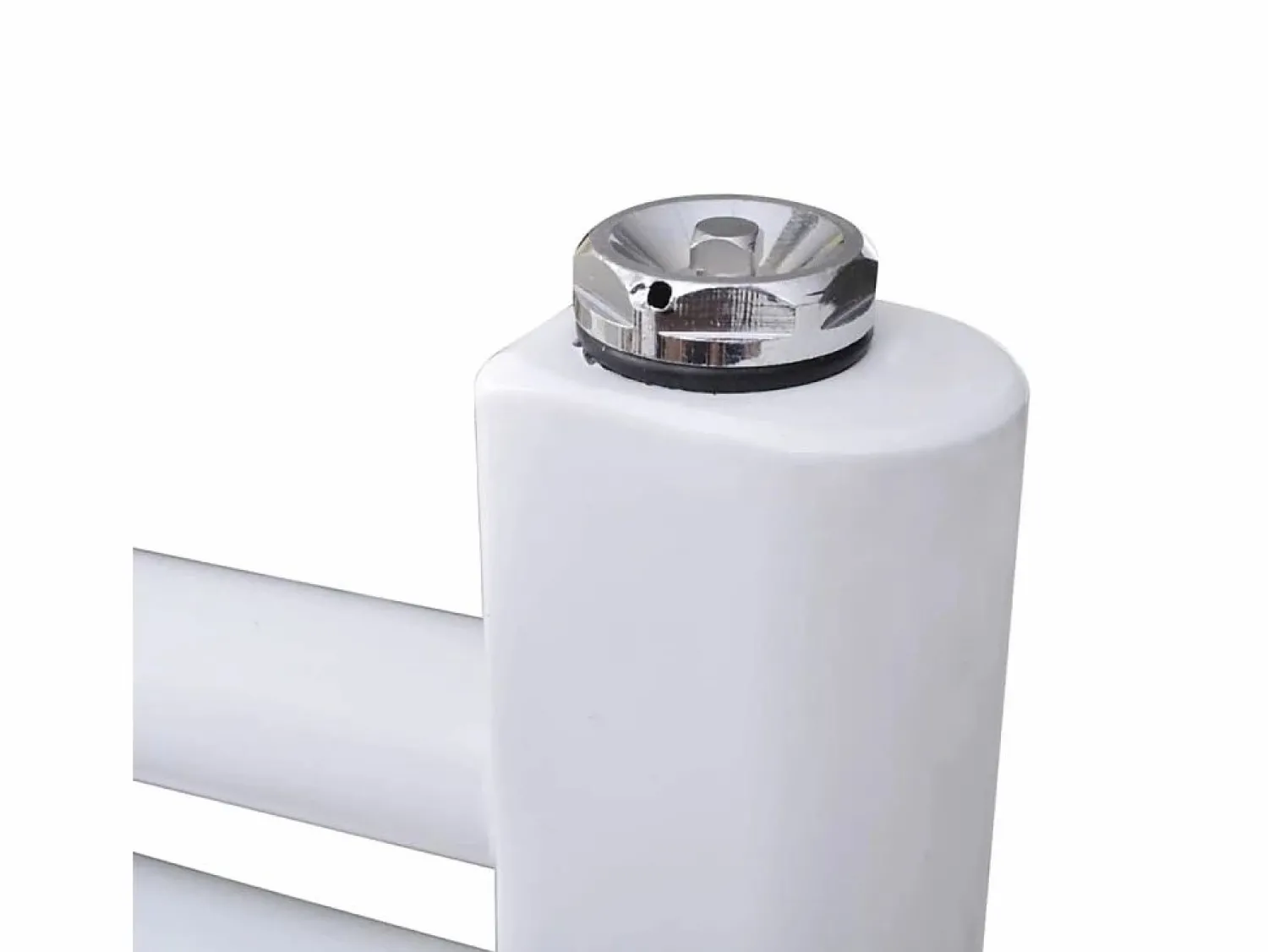 Discount Radiador toallero de baño con rieles curvados 600 x 1160 mm Toallero Eléctrico