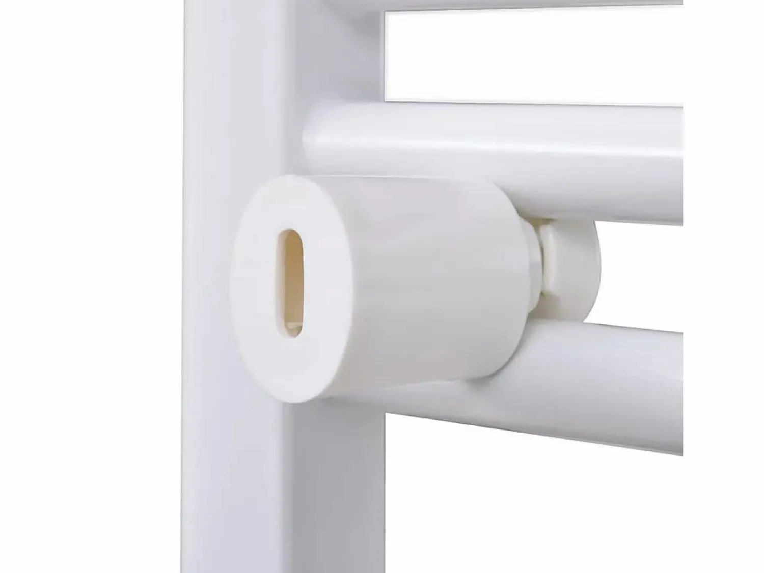 Discount Radiador toallero de baño con rieles curvados 600 x 1160 mm Toallero Eléctrico