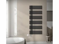 Discount Radiador toallero eléctrico mate 600x1400mm con elemento calefactor 1200W Toallero Eléctrico