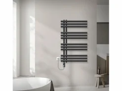 Online Radiador toallero eléctrico antracita 600 x 1000 mm con elemento calefactor 300W Toallero Eléctrico