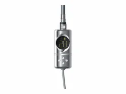 New Radiador toallero eléctrico cromado 500 x 1200 mm con elemento calefactor 1200W Toallero Eléctrico