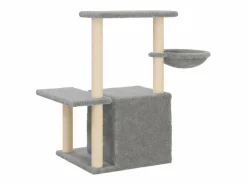 Clicnbuy Rascador para gatos con postes de sisal claro 83 cm