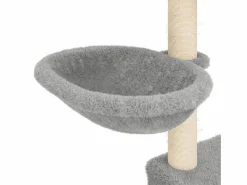 Clicnbuy Rascador para gatos con postes de sisal claro 83 cm
