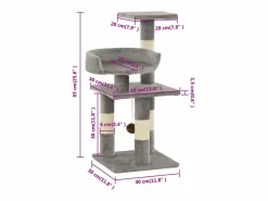 Discount Rascador para gatos con postes de sisal 65 cm Juego De Animales