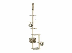 Clicnbuy Rascador para gatos con postes de sisal huellas 260 cm