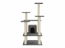 Discount Clicnbuy Rascador para gatos con postes de sisal oscuro 110 cm Gris