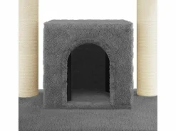 Discount Clicnbuy Rascador para gatos con postes de sisal oscuro 110 cm Gris