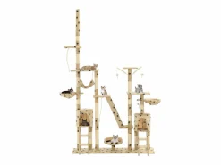 Hot Rascador para gatos con poste de sisal 230-250 cm huellas Juego De Animales