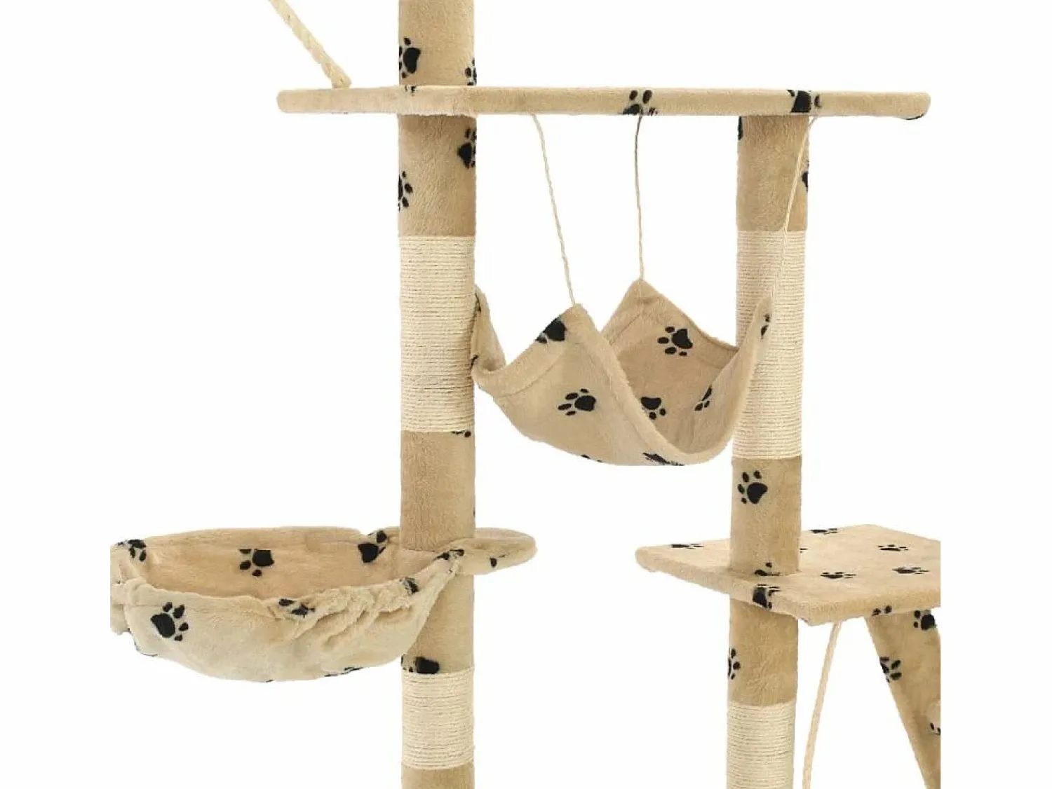 Hot Rascador para gatos con poste de sisal 230-250 cm huellas Juego De Animales