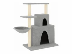 Discount Clicnbuy Rascador para gatos con postes de sisal claro 83 cm Gris
