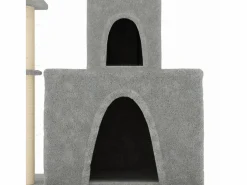 Discount Clicnbuy Rascador para gatos con postes de sisal claro 83 cm Gris