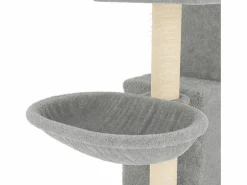 Discount Clicnbuy Rascador para gatos con postes de sisal claro 83 cm Gris