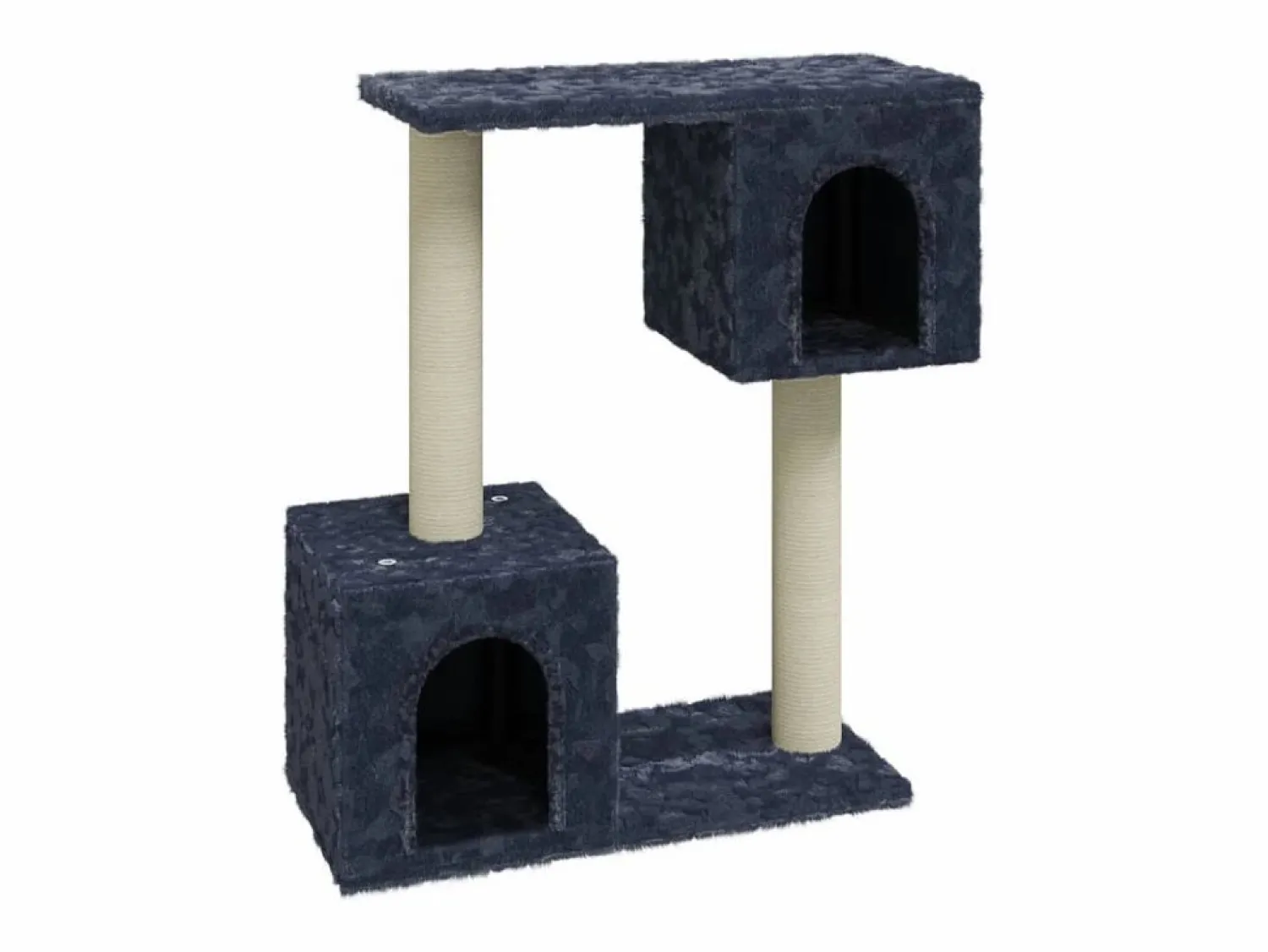 Clearance Clicnbuy Rascador para gatos con postes de sisal oscuro 60 cm Gris
