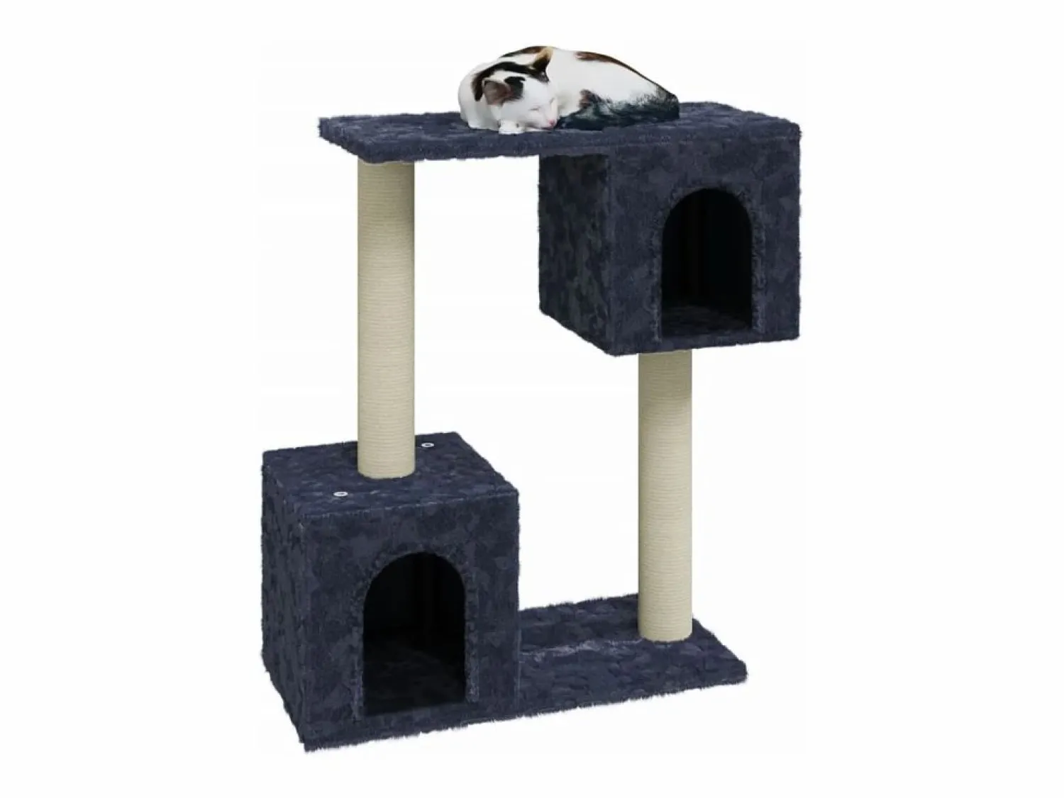 Clearance Clicnbuy Rascador para gatos con postes de sisal oscuro 60 cm Gris