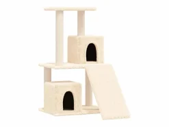 Clicnbuy Rascador para gatos con postes de sisal color 82 cm
