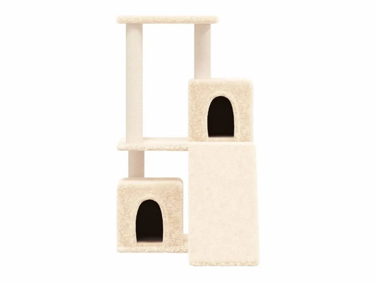 Clicnbuy Rascador para gatos con postes de sisal color 82 cm