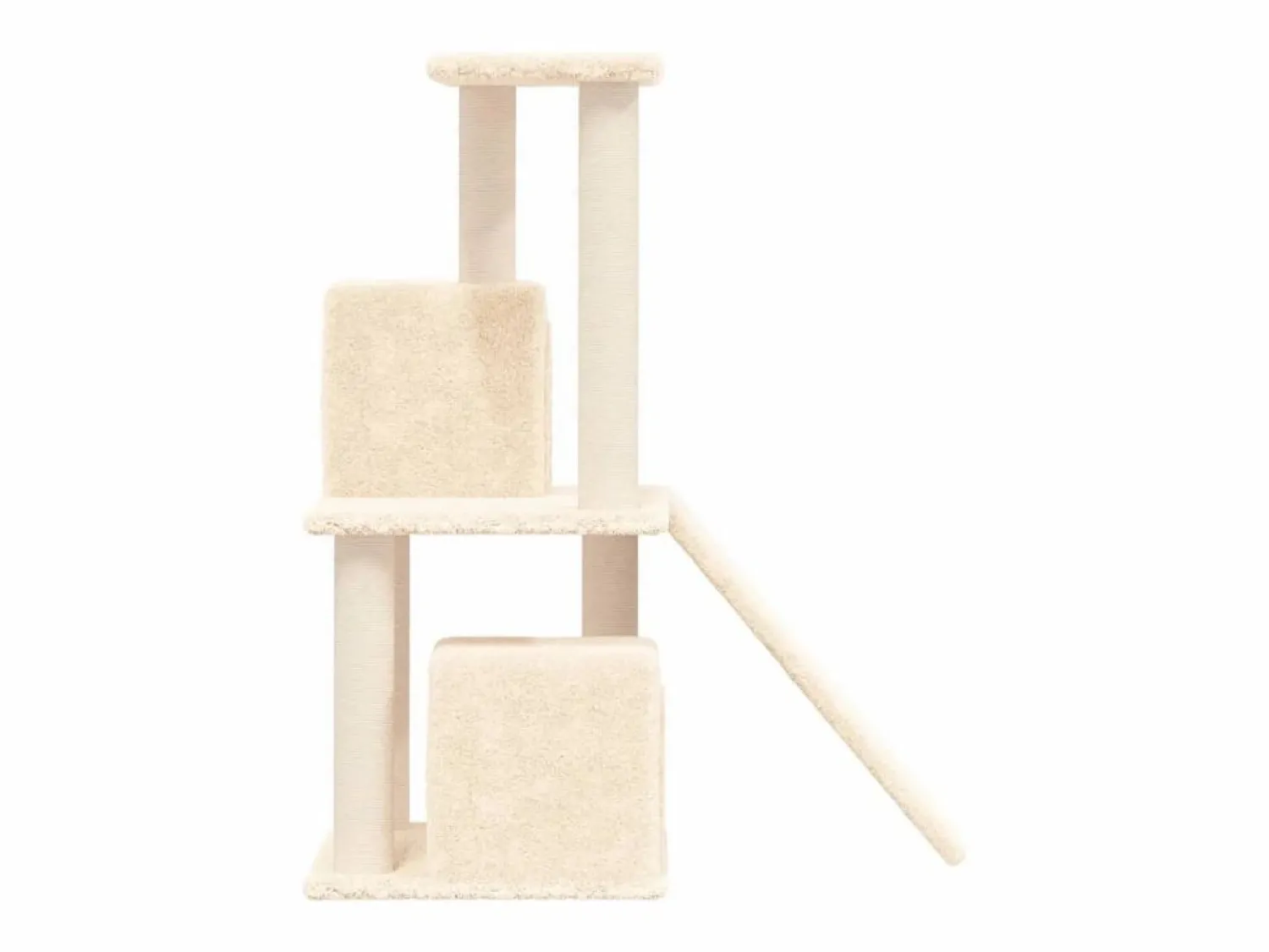 Clicnbuy Rascador para gatos con postes de sisal color 82 cm