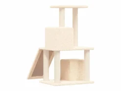 Clicnbuy Rascador para gatos con postes de sisal color 82 cm