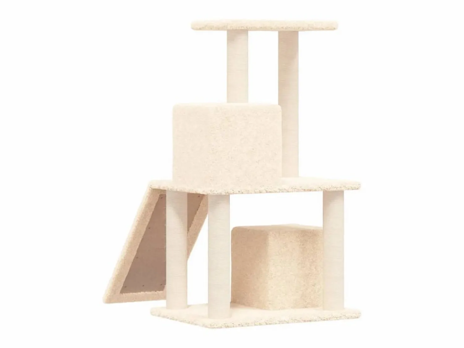 Clicnbuy Rascador para gatos con postes de sisal color 82 cm