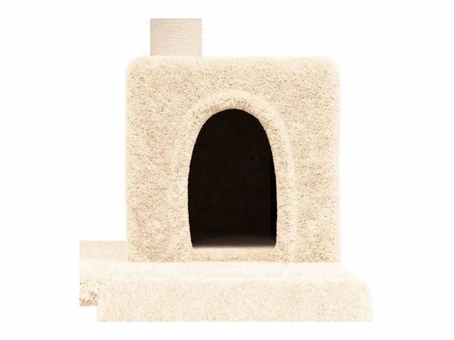 Clicnbuy Rascador para gatos con postes de sisal color 82 cm