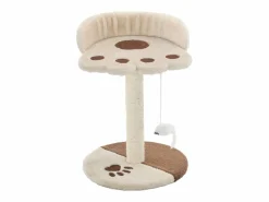 Best Clicnbuy Rascador para gatos con poste de sisal 40 cm y marrón Beige